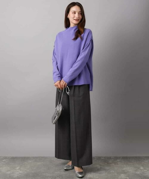 MK MICHEL KLEIN / エムケーミッシェルクラン ニット・セーター | ハイネックジレ×クルーネックニット ツインセット | 詳細13