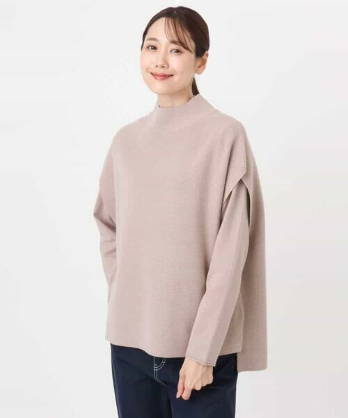 MK MICHEL KLEIN / エムケーミッシェルクラン ニット・セーター | ハイネックジレ×クルーネックニット ツインセット | 詳細18