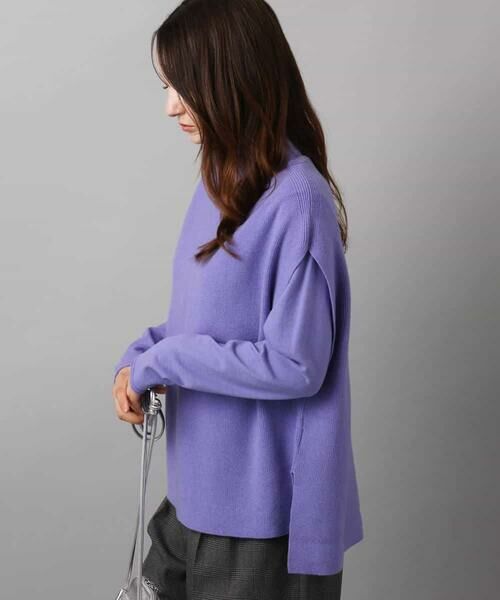 MK MICHEL KLEIN / エムケーミッシェルクラン ニット・セーター | ハイネックジレ×クルーネックニット ツインセット | 詳細9