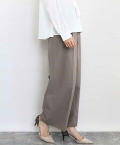 MK MICHEL KLEIN / エムケーミッシェルクラン その他パンツ | ストレートワイドシルエットパンツ（無地・チェック）/洗える