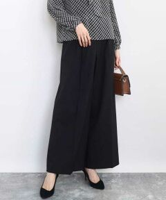 MK MICHEL KLEIN / エムケーミッシェルクラン その他パンツ | ストレートワイドシルエットパンツ（無地・チェック）/洗える