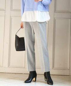 MK MICHEL KLEIN / エムケーミッシェルクラン チノ・ワークパンツ | ツイード調両面起毛テーパードパンツ/洗える