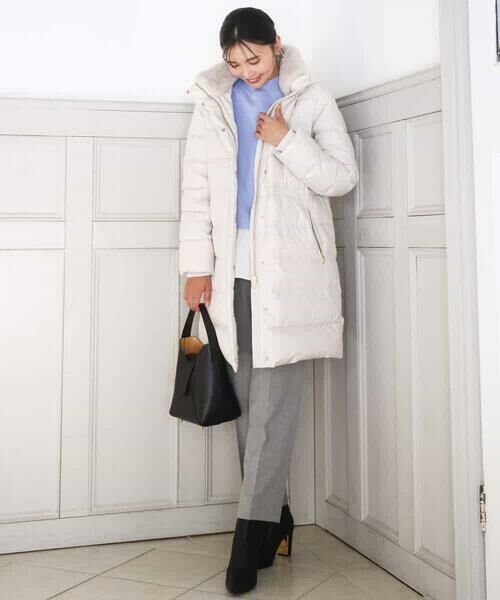 MK MICHEL KLEIN / エムケーミッシェルクラン チノ・ワークパンツ | ツイード調両面起毛テーパードパンツ/洗える | 詳細15