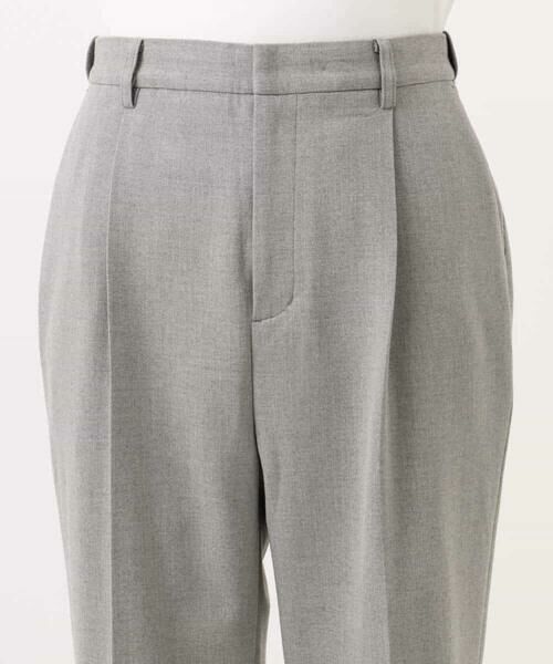 MK MICHEL KLEIN / エムケーミッシェルクラン チノ・ワークパンツ | ツイード調両面起毛テーパードパンツ/洗える | 詳細20