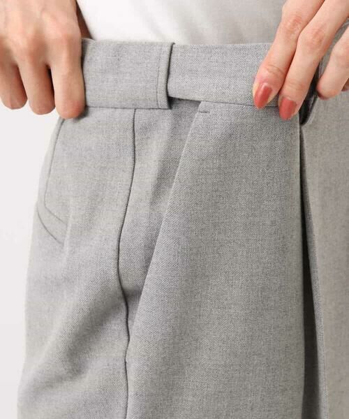 MK MICHEL KLEIN / エムケーミッシェルクラン チノ・ワークパンツ | ツイード調両面起毛テーパードパンツ/洗える | 詳細22