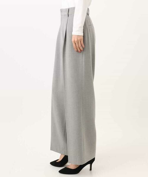 MK MICHEL KLEIN / エムケーミッシェルクラン その他パンツ | ツイード調両面起毛ワイドパンツ/洗える | 詳細30