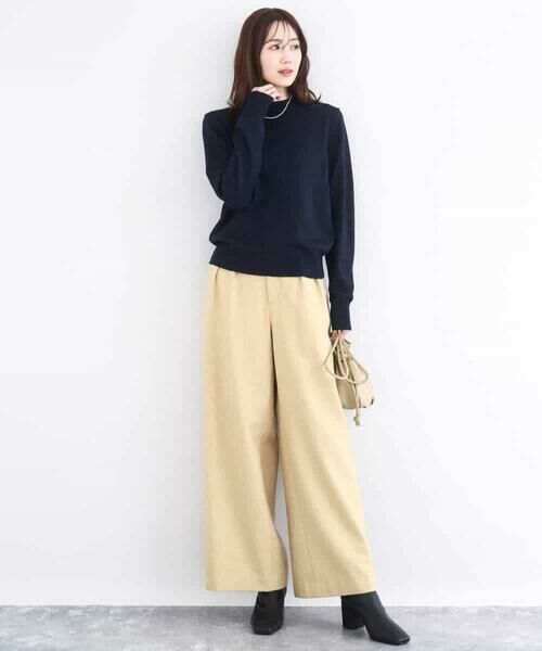 MK MICHEL KLEIN / エムケーミッシェルクラン ニット・セーター | キラキラ ラメニットプルオーバー/洗える | 詳細3