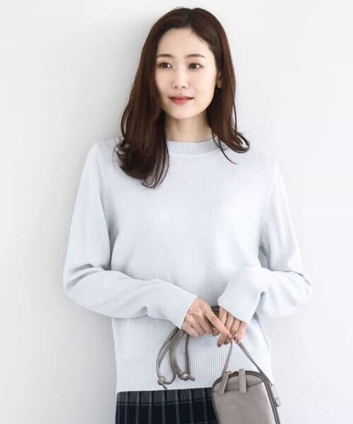 MK MICHEL KLEIN / エムケーミッシェルクラン ニット・セーター | キラキラ ラメニットプルオーバー/洗える | 詳細5