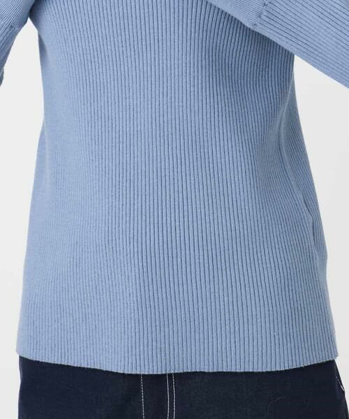 MK MICHEL KLEIN / エムケーミッシェルクラン ニット・セーター | 千鳥格子柄シフォンレイヤード風ハイゲージニット/洗える | 詳細18