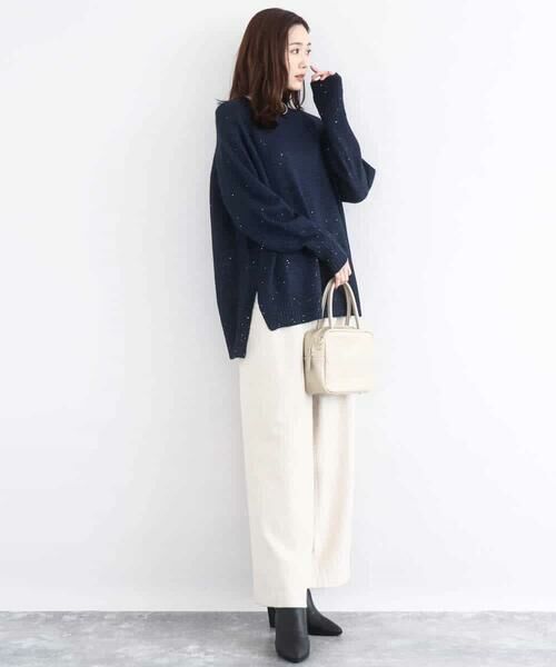 MK MICHEL KLEIN / エムケーミッシェルクラン ニット・セーター | ミニスパンコールキラキラニット/洗える | 詳細19