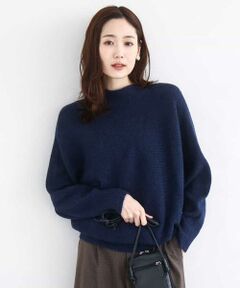 MK MICHEL KLEIN / エムケーミッシェルクラン ニット・セーター | シャドーボーダー調ドルマンニット/洗える