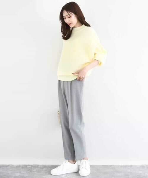 MK MICHEL KLEIN / エムケーミッシェルクラン ニット・セーター | シャドーボーダー調ドルマンニット/洗える | 詳細11