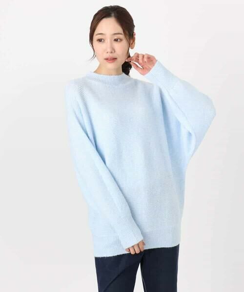 MK MICHEL KLEIN / エムケーミッシェルクラン ニット・セーター | シャドーボーダー調ドルマンニット/洗える | 詳細17