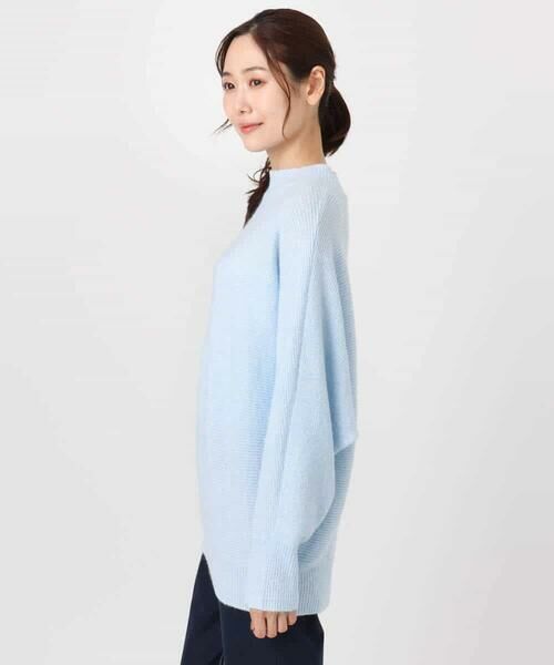 MK MICHEL KLEIN / エムケーミッシェルクラン ニット・セーター | シャドーボーダー調ドルマンニット/洗える | 詳細18