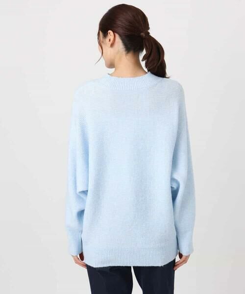 MK MICHEL KLEIN / エムケーミッシェルクラン ニット・セーター | シャドーボーダー調ドルマンニット/洗える | 詳細19