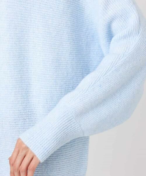 MK MICHEL KLEIN / エムケーミッシェルクラン ニット・セーター | シャドーボーダー調ドルマンニット/洗える | 詳細21