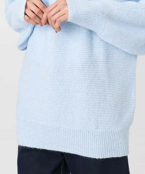 MK MICHEL KLEIN / エムケーミッシェルクラン ニット・セーター | シャドーボーダー調ドルマンニット/洗える | 詳細22