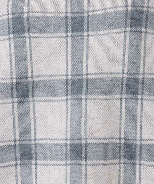 MK MICHEL KLEIN / エムケーミッシェルクラン ニット・セーター | チェック柄ニットプルオーバー/洗える | 詳細23