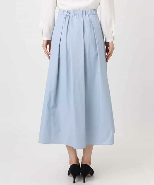 MK MICHEL KLEIN / エムケーミッシェルクラン ロング・マキシ丈スカート | メモリータフタ タックフレアスカート/洗える | 詳細27