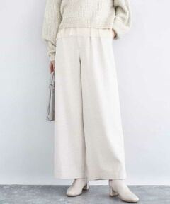 MK MICHEL KLEIN / エムケーミッシェルクラン チノ・ワークパンツ | カラーツイードワイドパンツ/洗える