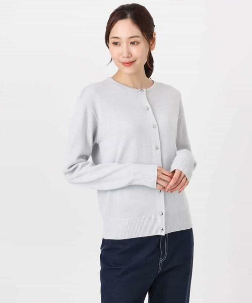 MK MICHEL KLEIN / エムケーミッシェルクラン カーディガン・ボレロ | キラキラ ラメニットカーディガン/洗える | 詳細2