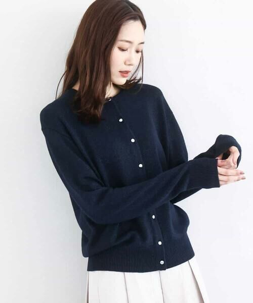 MK MICHEL KLEIN / エムケーミッシェルクラン カーディガン・ボレロ | キラキラ ラメニットカーディガン/洗える | 詳細4