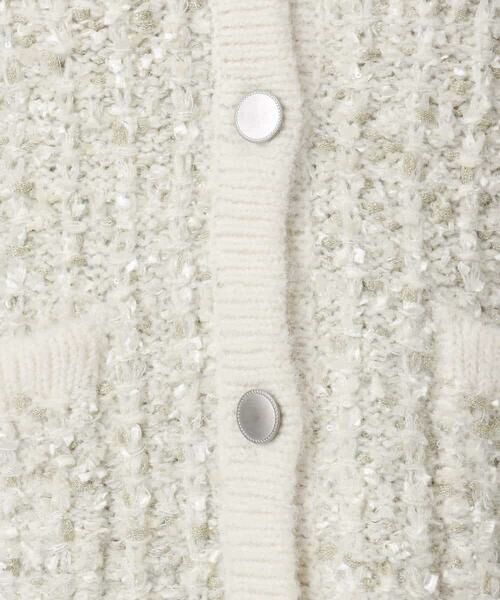 MK MICHEL KLEIN / エムケーミッシェルクラン ノーカラージャケット | ツイードニットジャケット/洗える | 詳細22