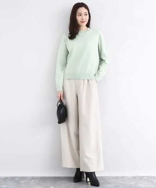 MK MICHEL KLEIN / エムケーミッシェルクラン ニット・セーター | モックネックニット/洗える | 詳細10