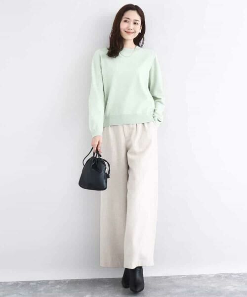 MK MICHEL KLEIN / エムケーミッシェルクラン ニット・セーター | モックネックニット/洗える | 詳細11