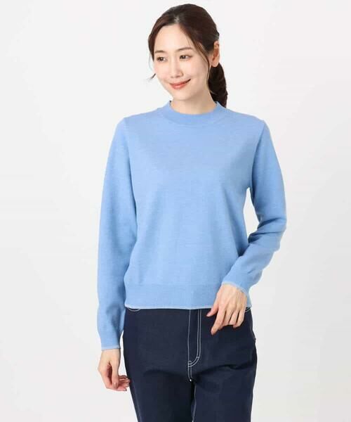 MK MICHEL KLEIN / エムケーミッシェルクラン ニット・セーター | モックネックニット/洗える | 詳細23