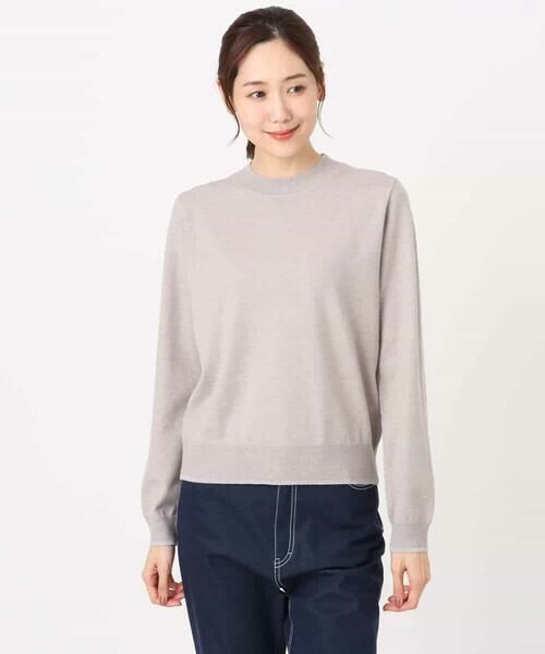 MK MICHEL KLEIN / エムケーミッシェルクラン ニット・セーター | モックネックニット/洗える | 詳細26