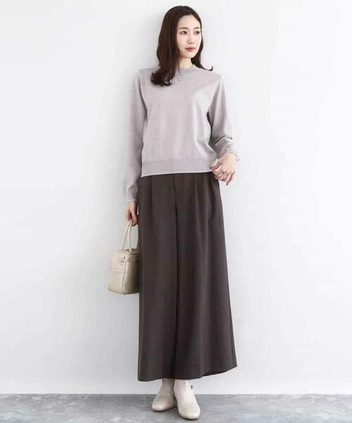 MK MICHEL KLEIN / エムケーミッシェルクラン ニット・セーター | モックネックニット/洗える | 詳細3