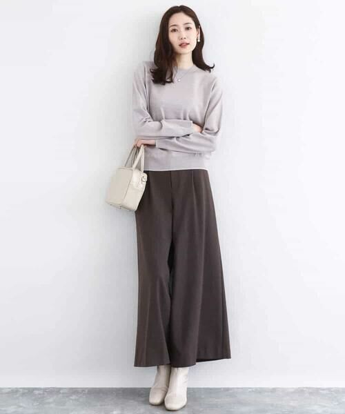 MK MICHEL KLEIN / エムケーミッシェルクラン ニット・セーター | モックネックニット/洗える | 詳細4