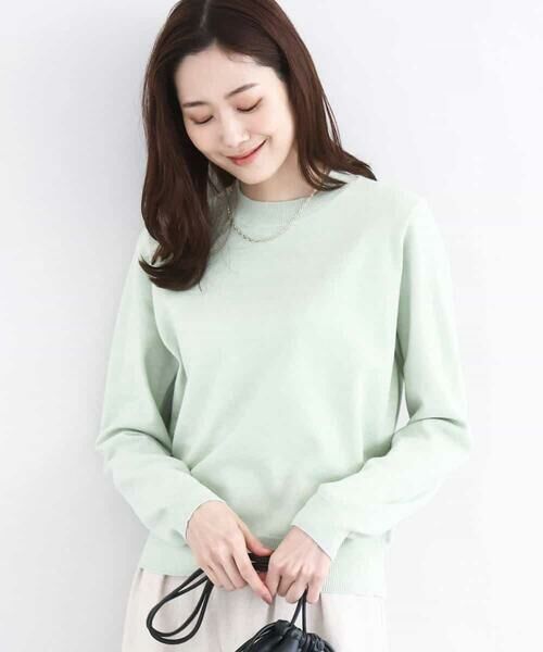 MK MICHEL KLEIN / エムケーミッシェルクラン ニット・セーター | モックネックニット/洗える | 詳細9