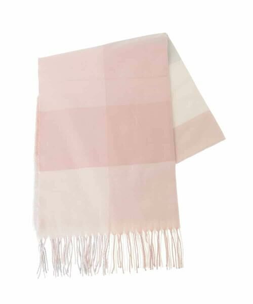 MK MICHEL KLEIN / エムケーミッシェルクラン マフラー・ショール・スヌード・ストール | 大判チェック柄ストール/洗える | 詳細1