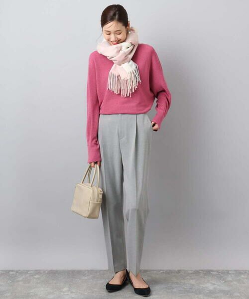 MK MICHEL KLEIN / エムケーミッシェルクラン マフラー・ショール・スヌード・ストール | 大判チェック柄ストール/洗える | 詳細11