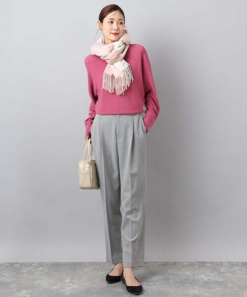 MK MICHEL KLEIN / エムケーミッシェルクラン マフラー・ショール・スヌード・ストール | 大判チェック柄ストール/洗える | 詳細12