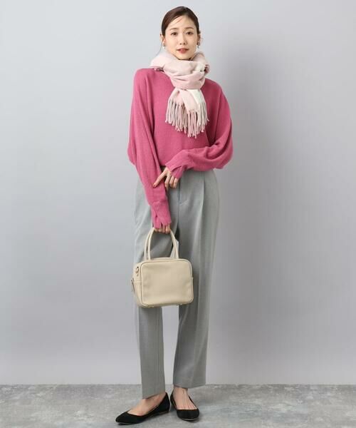 MK MICHEL KLEIN / エムケーミッシェルクラン マフラー・ショール・スヌード・ストール | 大判チェック柄ストール/洗える | 詳細13