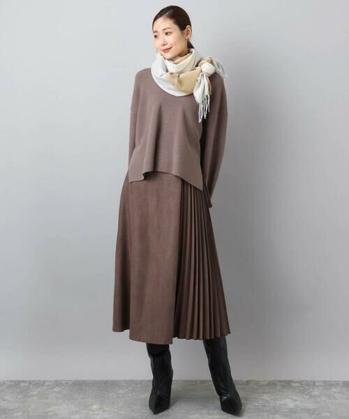 MK MICHEL KLEIN / エムケーミッシェルクラン マフラー・ショール・スヌード・ストール | 大判チェック柄ストール/洗える | 詳細15