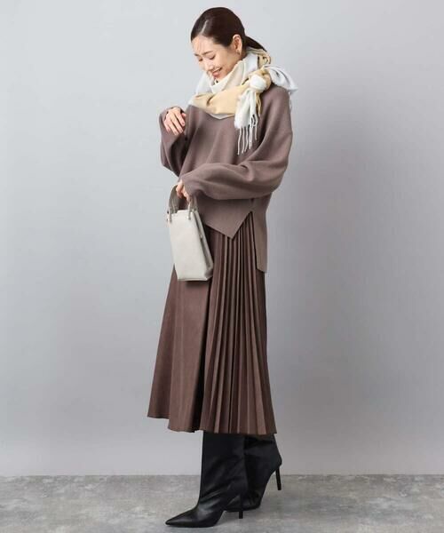 MK MICHEL KLEIN / エムケーミッシェルクラン マフラー・ショール・スヌード・ストール | 大判チェック柄ストール/洗える | 詳細16