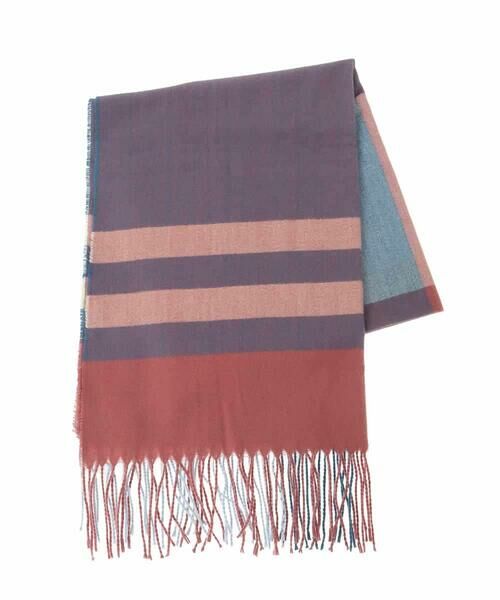 MK MICHEL KLEIN / エムケーミッシェルクラン マフラー・ショール・スヌード・ストール | 大判チェック柄ストール/洗える | 詳細2