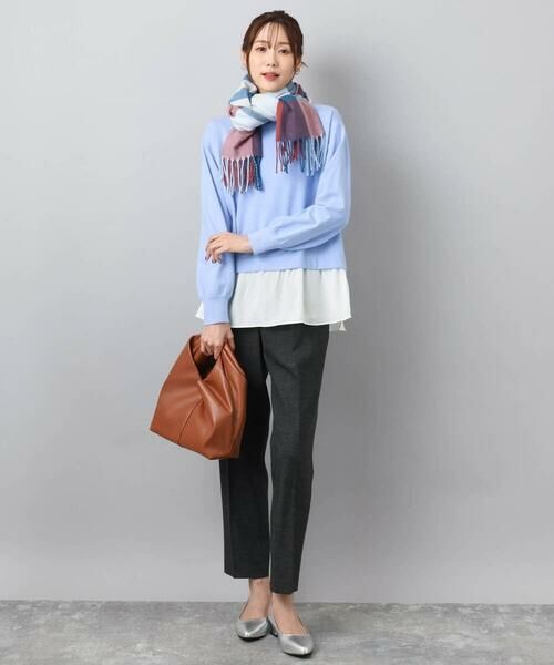 MK MICHEL KLEIN / エムケーミッシェルクラン マフラー・ショール・スヌード・ストール | 大判チェック柄ストール/洗える | 詳細8