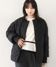 MK MICHEL KLEIN / エムケーミッシェルクラン ダウンジャケット・ベスト | ノーカラーミドル丈ダウンコート