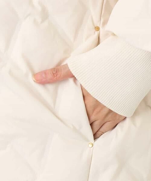 MK MICHEL KLEIN / エムケーミッシェルクラン ダウンジャケット・ベスト | ノーカラーミドル丈ダウンコート | 詳細14