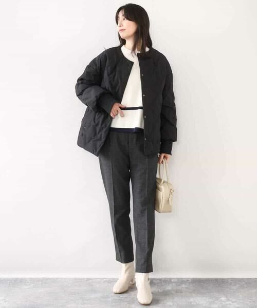 MK MICHEL KLEIN / エムケーミッシェルクラン ダウンジャケット・ベスト | ノーカラーミドル丈ダウンコート | 詳細4