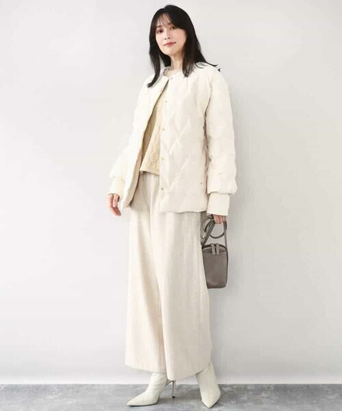 MK MICHEL KLEIN / エムケーミッシェルクラン ダウンジャケット・ベスト | ノーカラーミドル丈ダウンコート | 詳細7