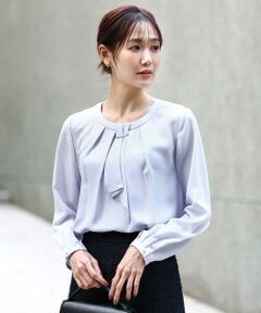 MK MICHEL KLEIN / エムケーミッシェルクラン シャツ・ブラウス | マルチwayボウタイブラウス/洗える