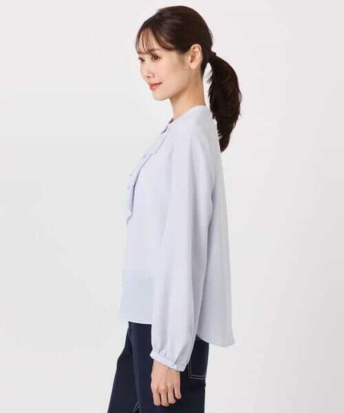 MK MICHEL KLEIN / エムケーミッシェルクラン シャツ・ブラウス | ラッフルフリルブラウス/洗える | 詳細10