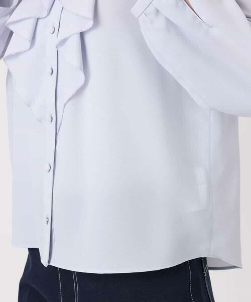 MK MICHEL KLEIN / エムケーミッシェルクラン シャツ・ブラウス | ラッフルフリルブラウス/洗える | 詳細15