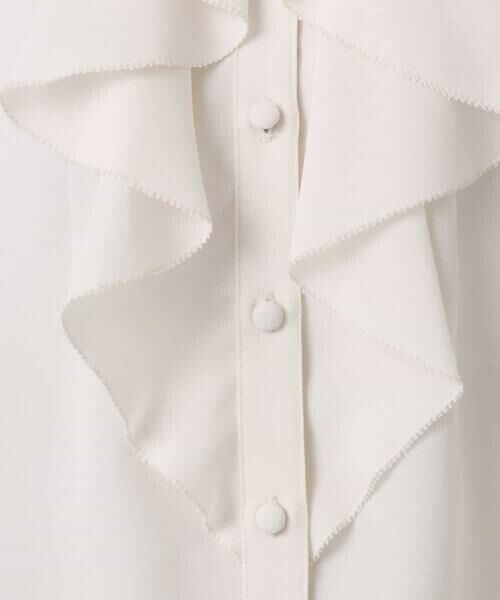 MK MICHEL KLEIN / エムケーミッシェルクラン シャツ・ブラウス | ラッフルフリルブラウス/洗える | 詳細18